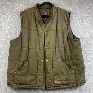 Rafter C western puffer vest thrashed cowboy grunge edgy streetwear XL